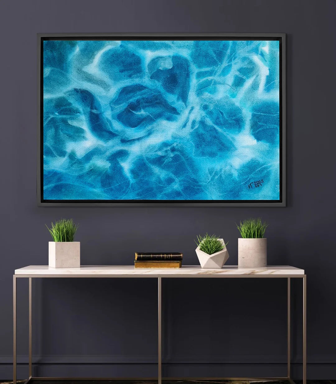 Profondeur vibrante 2 - signé par l'artiste Iryna.